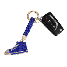 Load image into Gallery viewer, Keychain Royal Blue Bling Chucks Charm for Women
