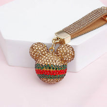 Load image into Gallery viewer, Bag Clip Luxe Topaz Stone Crusted Mickey Mouse
