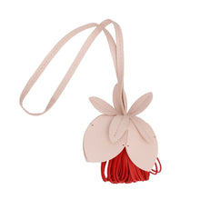Load image into Gallery viewer, Bag Charm Pink Leather Flower Long Bag Accessory
