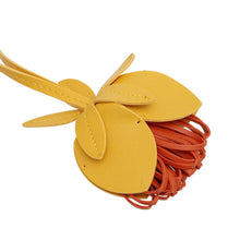 Load image into Gallery viewer, Bag Charm Yellow Leather Flower Long Bag Accessory
