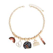 Load image into Gallery viewer, Gold Melanin Poppin Charm Chain
