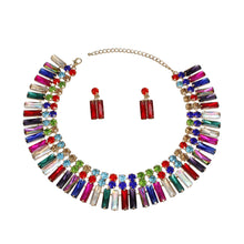 Load image into Gallery viewer, Collar Multicolor Hollywood Glamor Crystal Set
