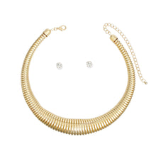 Load image into Gallery viewer, Choker Gold Spring Coil Necklace for Women
