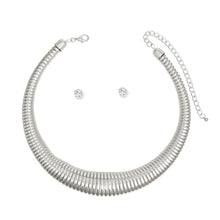 Load image into Gallery viewer, Choker Silver Spring Coil Necklace for Women
