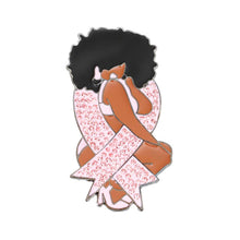 Load image into Gallery viewer, Brooch Light Pink Diva Afro Woman Pin for Women
