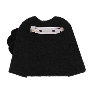 Brooch Black French Luxe Sweater Pin for Women