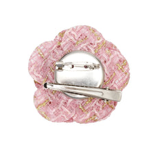 Load image into Gallery viewer, Brooch Couture Pink Tweed Camellia Bloom Pin
