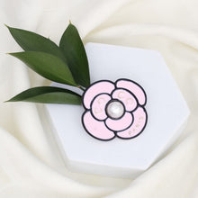 Load image into Gallery viewer, Brooch Pink Paris Coco Flower Pearl Couture Pin
