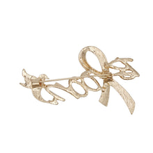Load image into Gallery viewer, Breast Cancer Gold Bloom Pink Ribbon Brooch Pin
