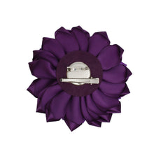 Load image into Gallery viewer, Brooch Power Purple Flower Pearl Clip and Pin
