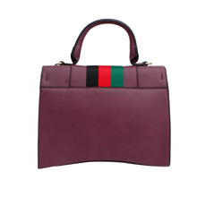 Load image into Gallery viewer, Satchel Purple Bee Stripe Flap Handbag Wallet Set
