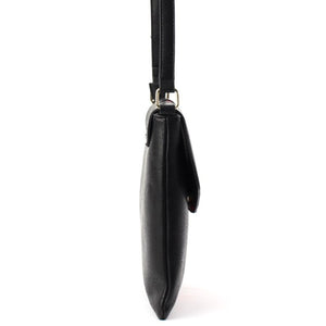 Crossbody Black Striped Bee Flap Bag