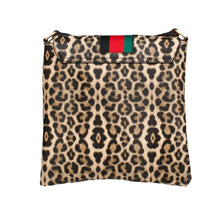 Load image into Gallery viewer, Crossbody Leopard Striped Bee Flap Bag
