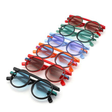 Load image into Gallery viewer, Sunglasses Green Round Futuristic Double Frame
