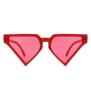 Sunglasses Red Triangle Pointed for Women