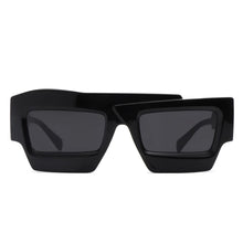 Load image into Gallery viewer, Sunglasses Black Flat Top Irregular Square Women
