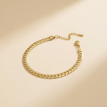 Load image into Gallery viewer, Anklet 6.5mm Gold 18K Steel Herringbone Chain
