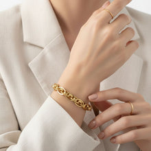 Load image into Gallery viewer, 8mm Gold 18K Steel Handmade Chain Bracelet
