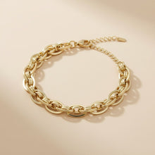 Load image into Gallery viewer, 8mm Gold 18K Steel Handmade Chain Bracelet
