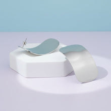 Load image into Gallery viewer, Stainless Steel Curved Rectangle Disc Earrings

