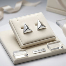 Load image into Gallery viewer, Stud Stainless Steel Pyramid Triangle Earrings
