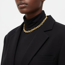 Load image into Gallery viewer, 8mm Gold 18K Steel Handmade Chain Necklace
