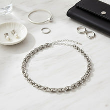Load image into Gallery viewer, 8mm Silver Stainless Steel Handmade Chain Necklace
