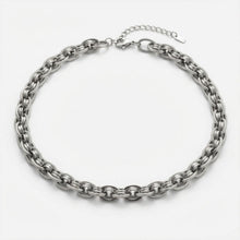 Load image into Gallery viewer, 8mm Silver Stainless Steel Handmade Chain Necklace

