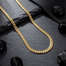 Load image into Gallery viewer, Mens 24in 8mm Gold 18K Stainless Steel Miami Chain
