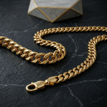 Load image into Gallery viewer, Unisex 20in 6DC 8mm Gold Stainless Steel Chain
