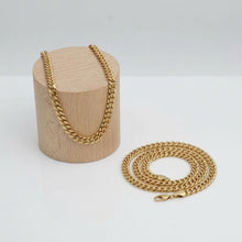 Load image into Gallery viewer, Unisex 20in 6DC 8mm Gold Stainless Steel Chain
