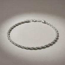 Load image into Gallery viewer, Mens 20in 8mm Stainless Steel Rope Chain
