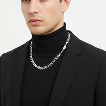 Load image into Gallery viewer, Mens 20in10mm Silver Stainless Steel Curb Chain
