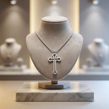 Load image into Gallery viewer, Stainless Steel Cross Pendant Chain Necklace
