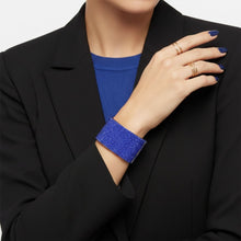 Load image into Gallery viewer, Cuff Confident Glamor Blue Pave Finish Bracelet

