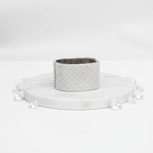 Load image into Gallery viewer, Cuff Confident Glamor White Pave Finish Bracelet
