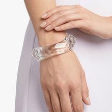 Load image into Gallery viewer, Bangle Transparent Clear Prism Wave Facet Bracelet
