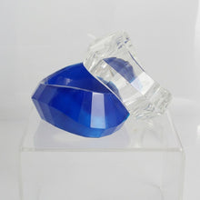 Load image into Gallery viewer, Bangle Retro Clear Prism Chunky Bracelet
