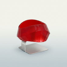 Load image into Gallery viewer, Bangle Retro Red Shimmer Prism Chunky Bracelet
