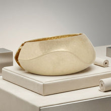 Load image into Gallery viewer, Bangle Matte Gold Chunky Sculptural Bracelet
