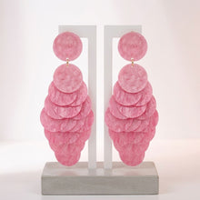 Load image into Gallery viewer, Dangle Pink Shell Disc Resort Fashion Earrings
