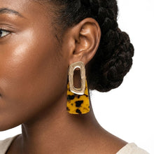 Load image into Gallery viewer, Stud Abstract Leopard Retro Oversized Earrings

