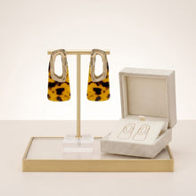 Load image into Gallery viewer, Stud Abstract Leopard Retro Oversized Earrings
