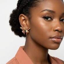 Load image into Gallery viewer, Stud Brown Winged Butterfly Free Spirit Earrings
