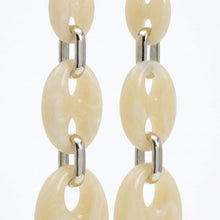Load image into Gallery viewer, Dangle Vintage Ivory Resin Anchor Link Earrings
