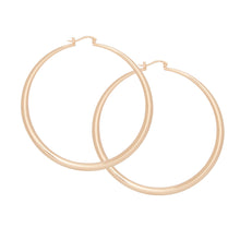 Load image into Gallery viewer, Hoop Classic 3 in Graduated Gold Earrings Women
