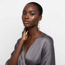 Load image into Gallery viewer, Dangle Golden Sunburst Celestial Earrings
