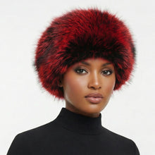 Load image into Gallery viewer, Hat Luxe Faux Fur Red Kubanka Winter Cap Women
