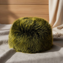 Load image into Gallery viewer, Hat Luxe Faux Fur Yellow Kubanka Winter Cap Women
