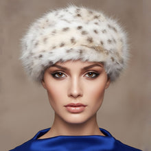 Load image into Gallery viewer, Beret Luxe Leopard Faux Fur Winter Cap Women

